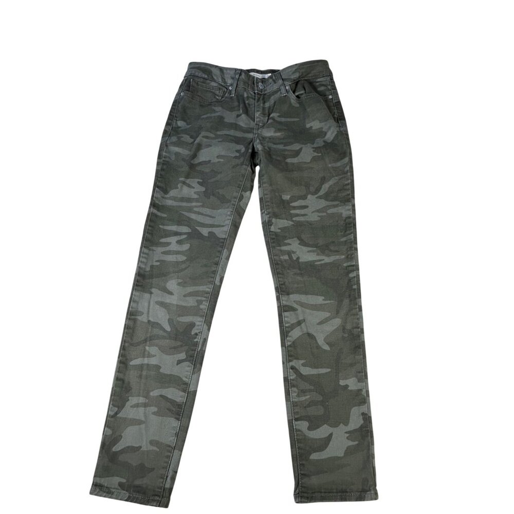 Levi’s Women’s 711 Skinny Camo Jeans Size 27 Mid Rise Cotton Blend Stretch